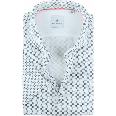 Blue Industry Shirt short sleeves Hvid, Herre Skjorter