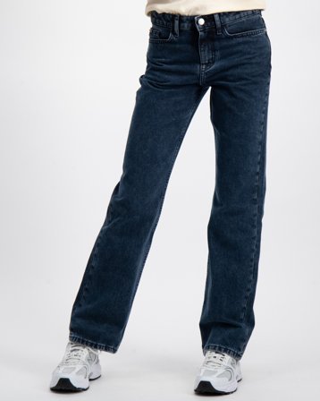 Calvin Klein HR STRAIGHT VISUAL BLUE BLACK Sininen Farkut Tytöt - Kids Brand Store