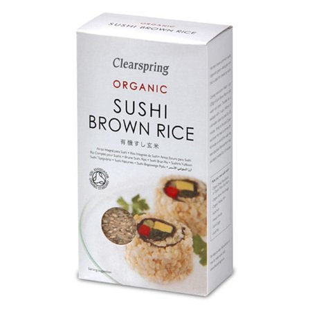 Clearspring Brune Sushi ris Ø 500 g, Helse & Madvarer, Pasta, Ris & Bælgfrugter, Ris