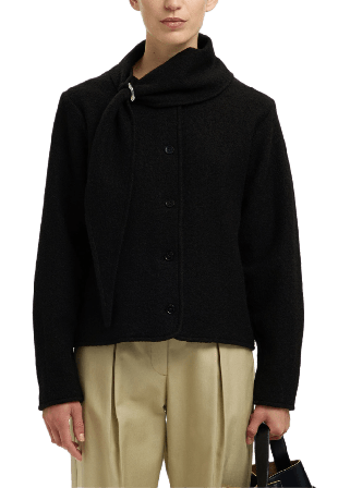 Selected Femme SLFDARLA Stickad kofta Stickat Dam Svart S