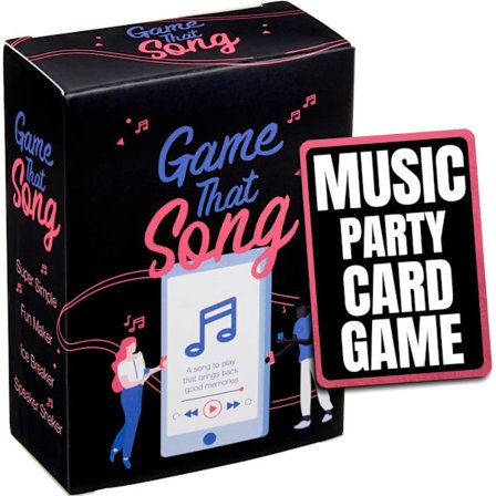 Name That Tune -peli - Hauska musiikkikilpailu aikuisille ja teineille, täydellinen peli juhliin jouluna, lahja musiikin ystäville ja karaokeen