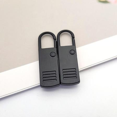 5 st tyg metall blixtlåshuvud avtagbara klädväskor Dragkedja för byte av blixtlåshuvud black