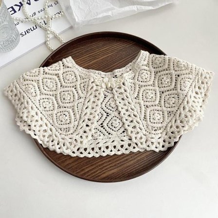 Lace falsk krage dame topp krage A A