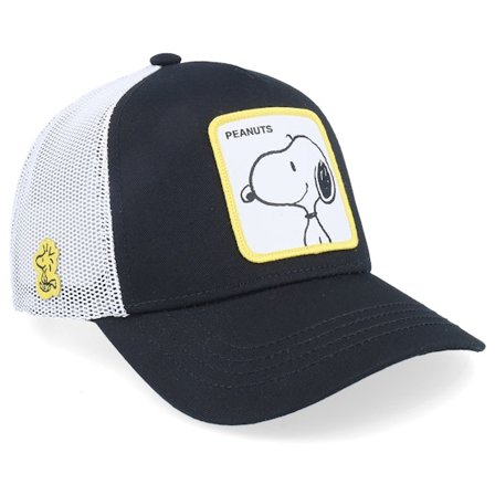 Capslab - Black - trucker - Cap - Peanuts Snoopy Black/White Trucker - Hatstore