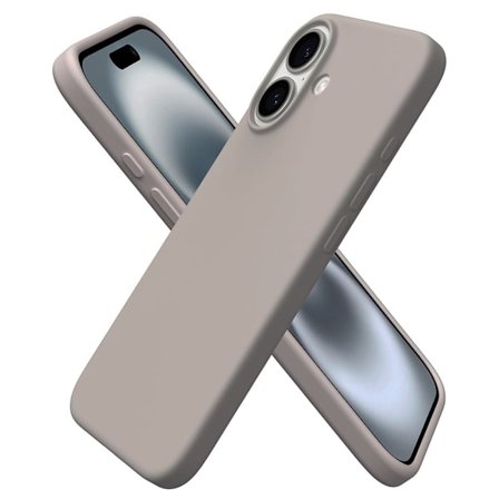 iPhone 16 Stötdämpande Silikonskal med Mikrofiber