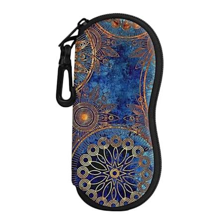 Bärbar Mode Förvaringslåda Plånbok Blixtlås Dykning Material Glasögon Box Hållare Solglasögon Väska Läs Ögonkläder Fall Multipurs 7