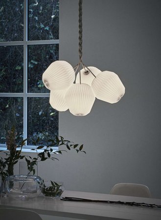 The Bouquet 5 taklampe - hvit