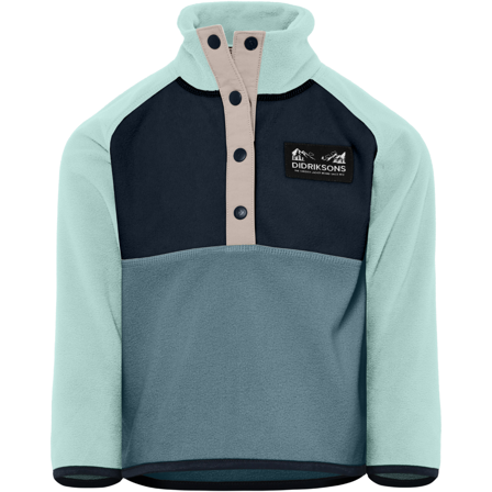 Didriksons Monte Kids Half Button 5 Factory Blue