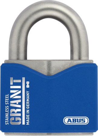 ABUS Granit 37ST/55 Hänglås 85 x 62 mm, blå, Dörrar