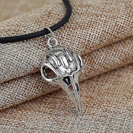 Bellatrix Lestrange Raven Bird Skull Pendant Necklace