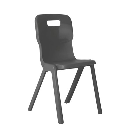All-in-one plastic chair TITAN, H 430 mm, charcoal