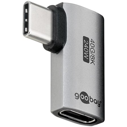 USB-C -sovitin vaakasuoraan 90°, USB4