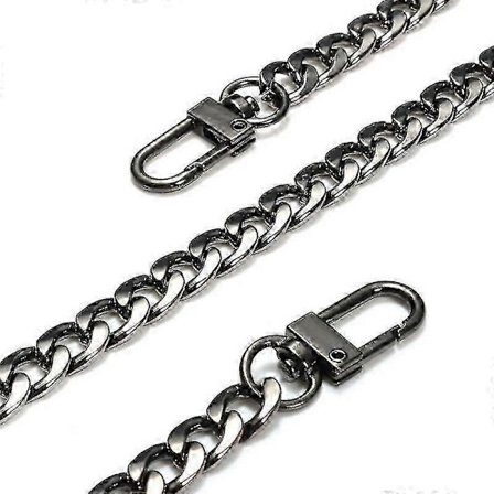 Guld Bælterem til Håndtasker, Reservedele & Dekorativt Hardwaretilbehør [DB] Sort 100cm