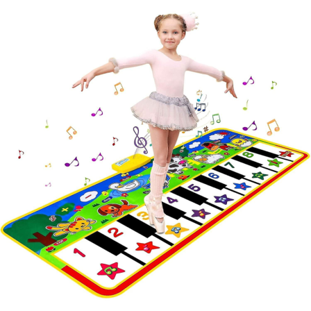 Klavermåtte, Børns Store Musik Måtte Børns Touch Play Musical Tæppe Klaver Gulvmåtte Dansemåtte Gaver Legetøj
