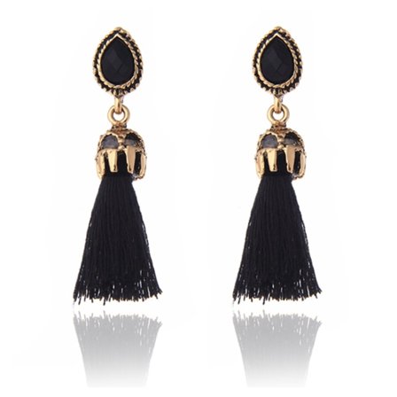 Örhängen vintage tassels diamant