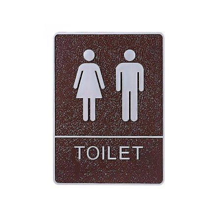 Irrotettava wc-kyltti tarra 20*15cm keinonahkainen wc-ovi