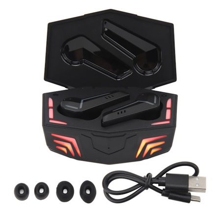 RGB Gaming Wireless Earbuds Bluetooth 5.3 Stabil Low Latency Gaming Headphone för Android för IOS för Windows