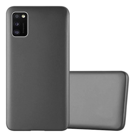 Fodral till Samsung Galaxy A41 Skal i METALLIC GREY Fodral Skydd Silikon TPU Fodral matt