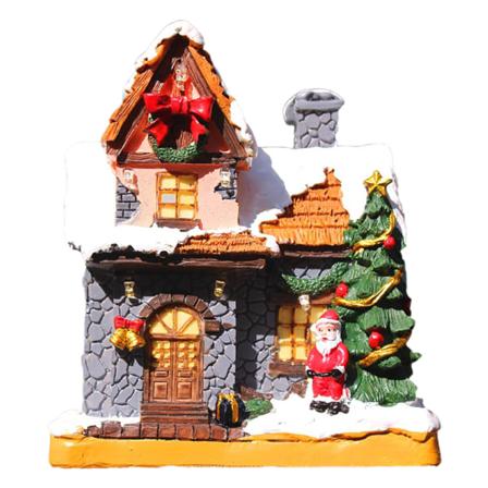 Glödande hus Jul Gräsmatta Gnome Trädgård Juldekorationer Utomhus Vintage Juldekorer Horrorable figuriner