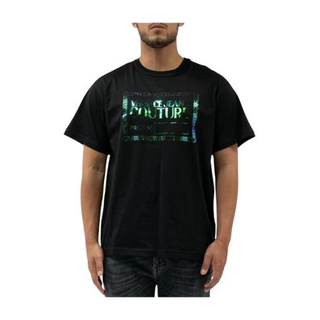 Versace Jeans Couture R Piece NR Iridescent T-shirt Sort, Herre