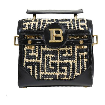 Balmain, Handbag Xn 1Db 530Tmrf GAU Zwart, Dames, Maat:ONE Size,Viscose