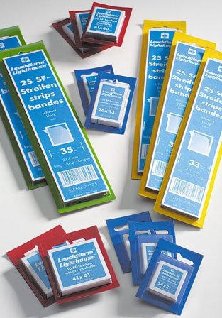 Klemlomme - Striber til blokke - Glasklar - 217 x 170 - 5 stk.