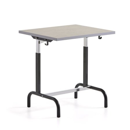 Ławka szkolna 182, linoleum, antracyt/szary