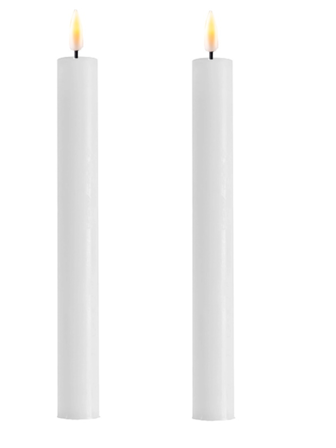 Deluxe Homeart Kronelys LED Hvit H24_2stk