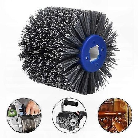 Träfinishborste med nylonborst 120x100mm P80 för restaurering av antika möbler