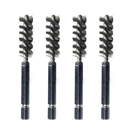 2/4ST Golfklubbor Huvud Hosel Borste Golfklubba Borste Rostfritt stål stålborste rengöringsverktyg elektrisk borr stålborste