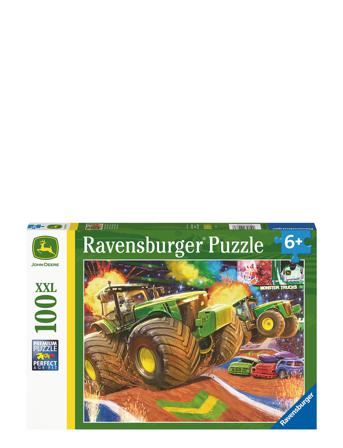 John Deere Big Wheels 100P Toys Puzzles And Games Puzzles Classic Puzzles Multi/mönstrad Ravensburger