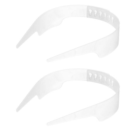 2 ST Justerbare Skjortekragestøtter Pakke Kragestøtter for Menn Kvinner Skjorte & Krage (FMY) Hvit