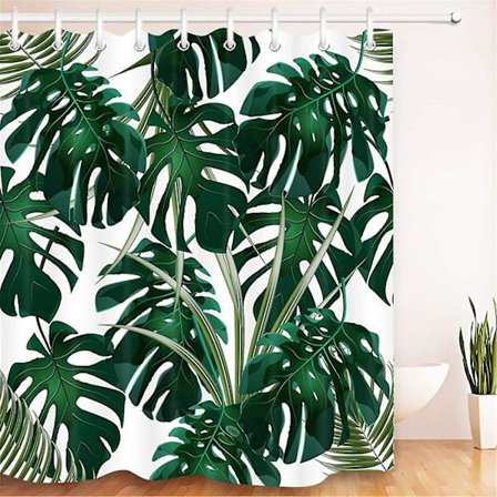 Bruseforhæng, Ekstra langt badeforhæng, Vandtæt, Antimug, Badeværelsesindretning, Hjemmetilbehør, Med gardinkroge (shikai)