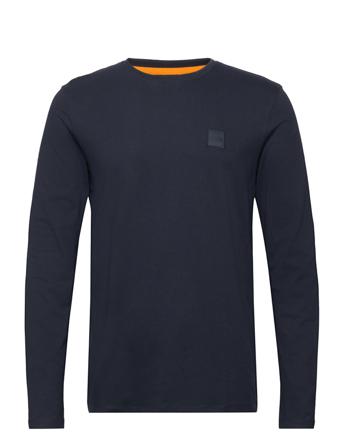 Tacks T-shirts Long-sleeved Navy BOSS