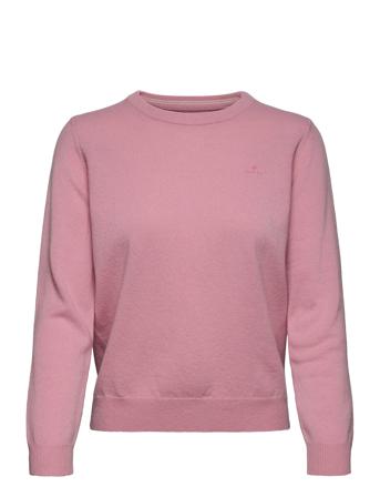 D1. Superfine Lambswool C-Neck Villapaita Vaaleanpunainen GANT