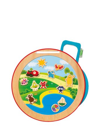 Micki Leksaker | Babblarna Magnettavla, Trä | 36CM DIAMETER