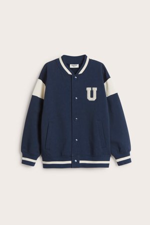 Kappahl | Kurtka bejsbolówka z bawełny | Ciemnoniebieski