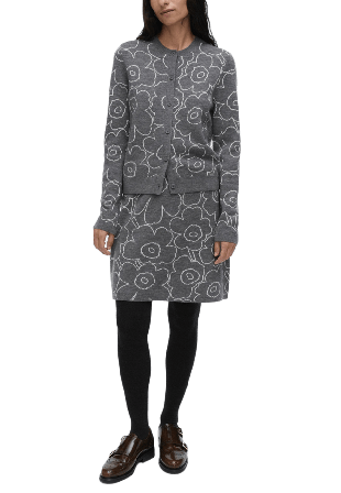 Marimekko VAPAUS PIIRTO UNIKKO Skirt Kjolar Dam Grå L