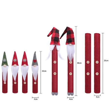 Jul Kylskåpshandtagsskydd, Xmas Kylskåp Dörrhandtagsskydd