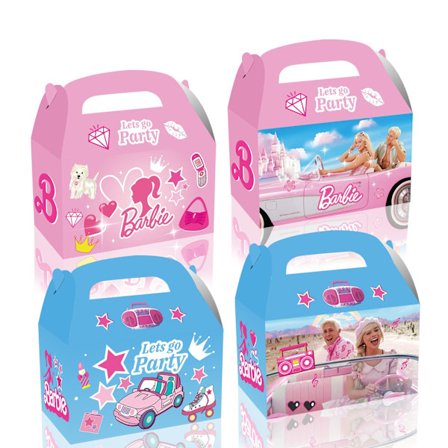 12PK Barbie Godtepose Gaveeske Godteri Favoritteske Festutstyr Dekorasjoner
