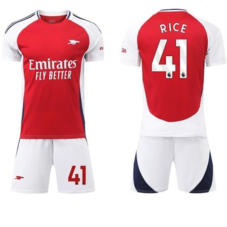 fodboldtrøje fodboldtøj børn Arsenal Home Kit Declan Rice #