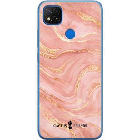 Kompatibelt Mobildeksel til Xiaomi Xiaomi Redmi 9C Cactus and Friends – RoseGoldFlow