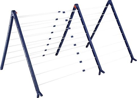 LEIFHEIT TØRKESTATIV BAD V HVIT/BLÅ PLAST