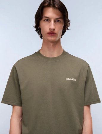 Napapijri S-Small Box Ss - Khaki green - XL