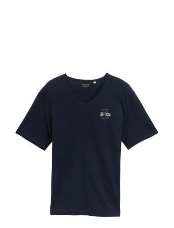 Tom Tailor | Printed V-Neck T-Shirt | XXL