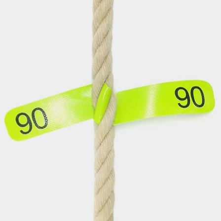 Marcadores para cabo de ancla Robship Anchor Rode Plain, 23 cm x 3 cm, verde/rojo/amarillo, paquete de 9