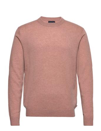 Will Merino/Cashmere Blend Crew Neck Sweater Strikket Trøje Med Rund Hals Lyserød Lexington Clothing