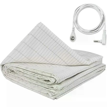 Jordingslagen Fladt Lagen Frigør Statisk Sølvfiber Ledende Økologisk Jordforbindelse Sovelagner Beskytter Sundhed Jordingsmåtte