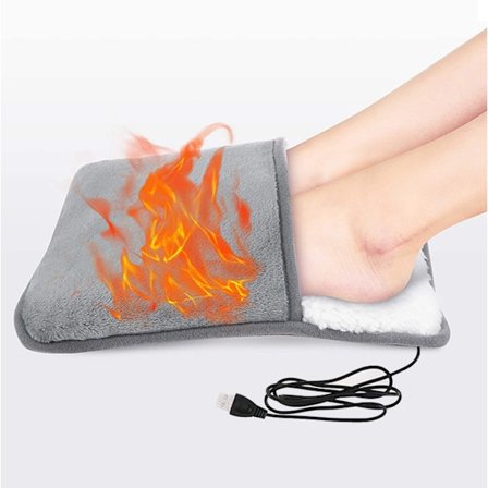 Flanell USB Plug-in Fotvärmare Vinter Kontorsfotvärmare