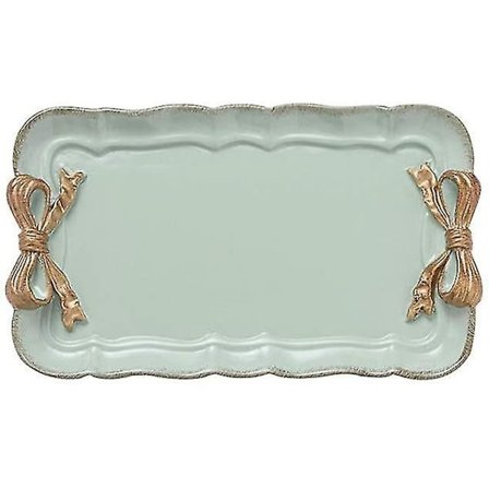 Kakkupiirto Jousi Design Vihreä Hartsi Hääsuorakulmainen Jälkiruoka